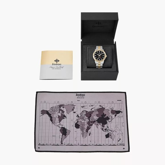 Zodiac ZO9406 Super Sea Wolf GMT Automatic Stainless Steel Watch - Picture 6 of 6